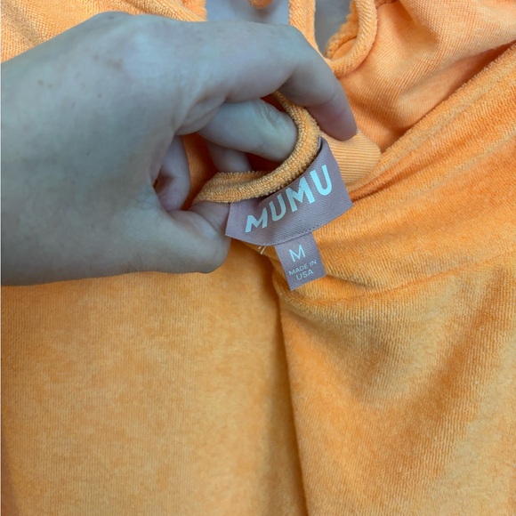 Show Me Your Mumu Women's Orange Outgoing Mini Dress M - Picture 6 of 6